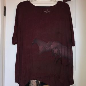 Maroon Horse Shirt